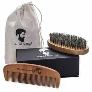 Rapid Beard ~ Beard Brush and Beard Comb Kit